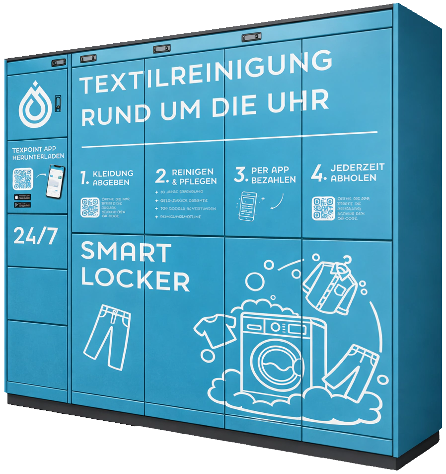 Lagutta Smart Locker für die Textilabgabe und -abholung rund um die Uhr