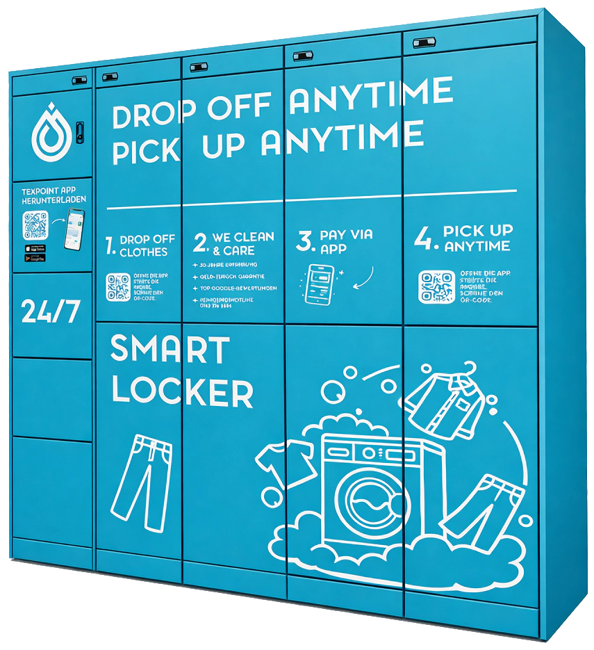 Lagutta Smart Lockers for 24/7 garment drop-off and pickup